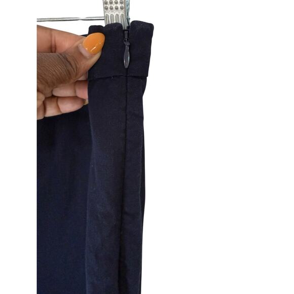 Talbots Navy Blue Career Office Business Chatham Crop Dress Pants Size 8 - Picture 6 of 11